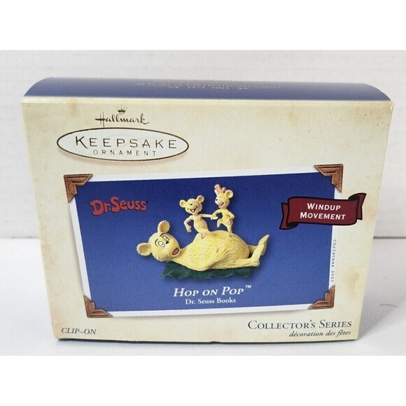2003 Hallmark HOP ON POP Keepsake Ornament DR SEUSS 5th in Series - Picture 1 of 2